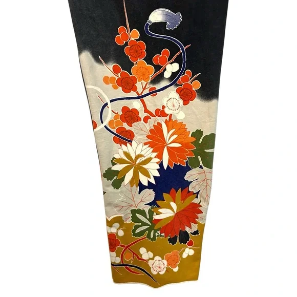 Y2K lucky brand L-XL sweatpants cropped floral graphic boho wide leg vintage - Picture 13 of 15